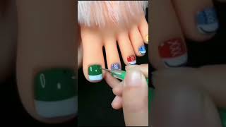 فن طلاء الاظافر????shortsnailpolishfashion