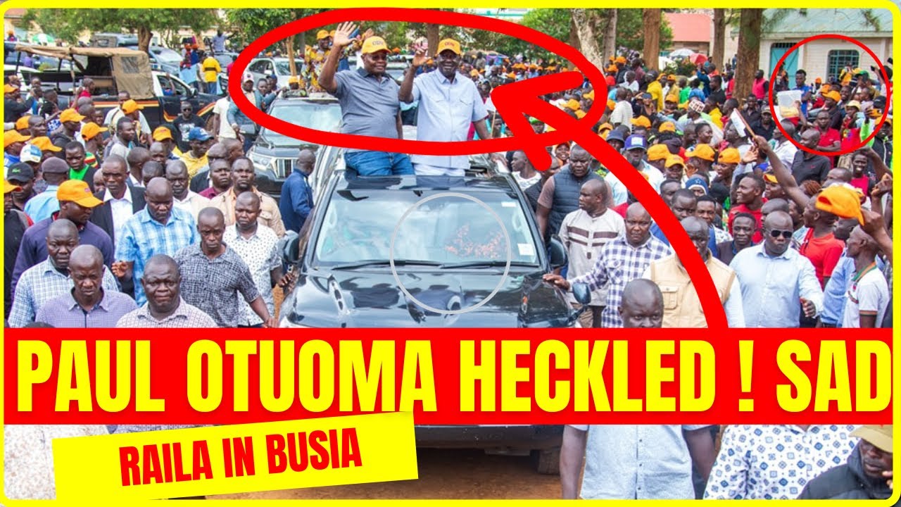 Breaking News: Paul Otuoma Heckled Badly at Raila Odinga's ODM Rally in ...