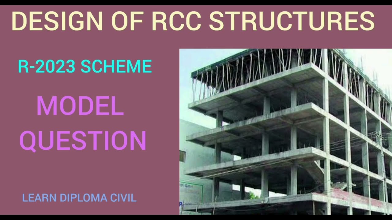 Design of RCC structures| Tamil| Model Question paper for R - 2023 scheme| Diploma Civil