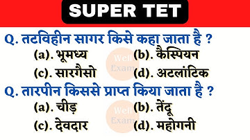 Super TET 2022 || UPTET 2023 Important Questions || Super TET || UP LEKHPAL || SSC || RRB || REET