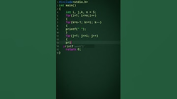 #120 C pattern programming👨‍🏫📓 C language tutorial #shorts #coding