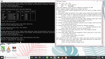 Video Pembuatan Database Melalui Command Prompt(CMD) ||part 1