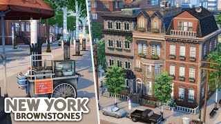 New York City Brownstones // The Sims 4 Speed Build