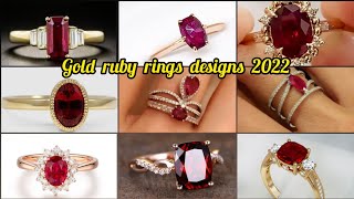 gold ruby rings designs with weight and price // kempu rings // kempu // gold women's rings designs