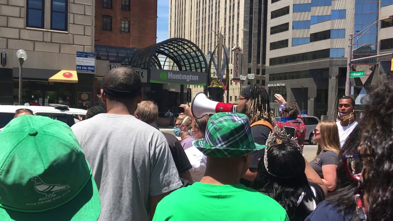 George Floyd protest Downtown on Monday, June 1, 2020