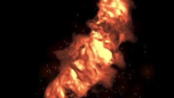 fire tornado / vortex in Houdini 19.5 #CGI #houdini #vfx