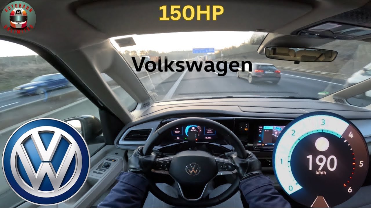 VW T7 Multivan || 150HP || TOP SPEED on german Autobahn