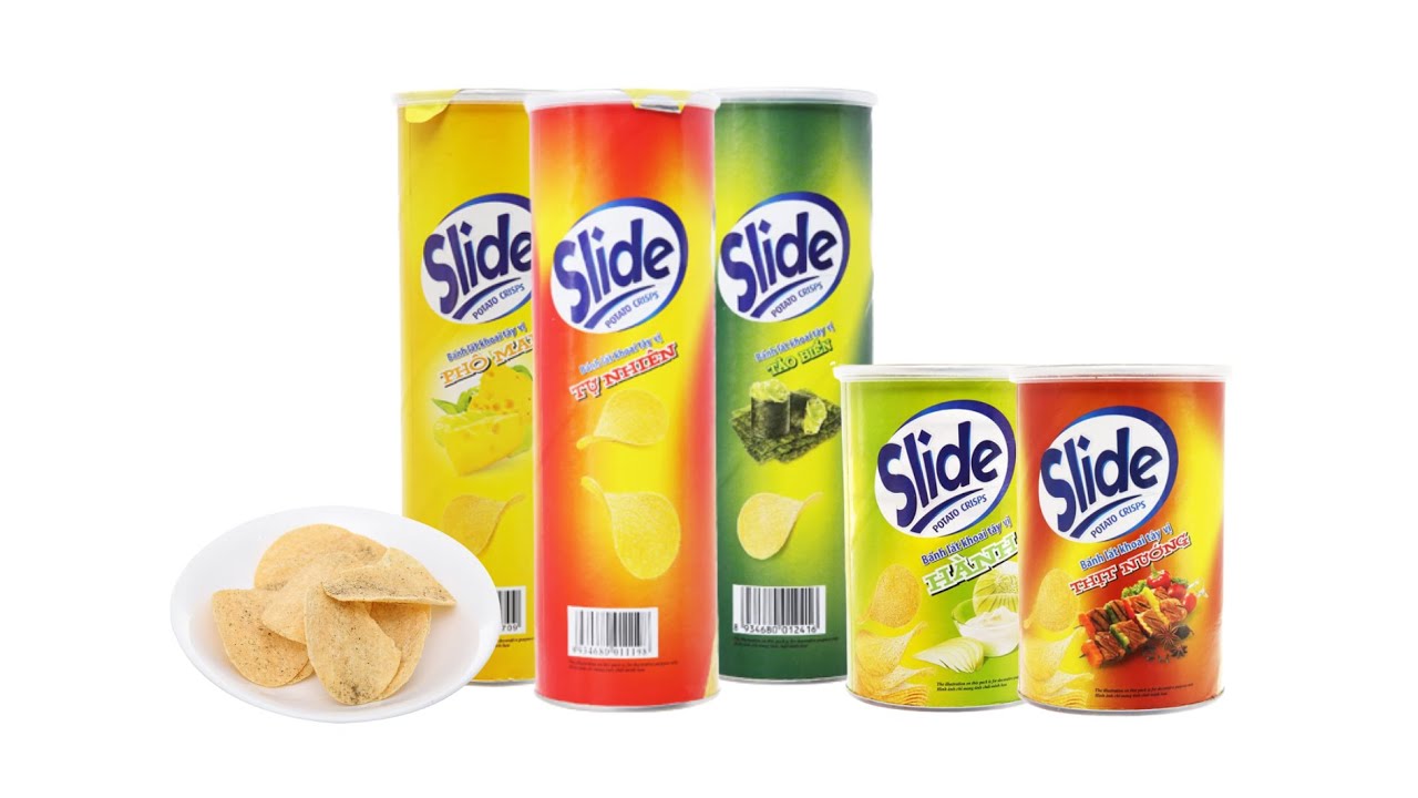 Slide Potato Chips Snack Origin