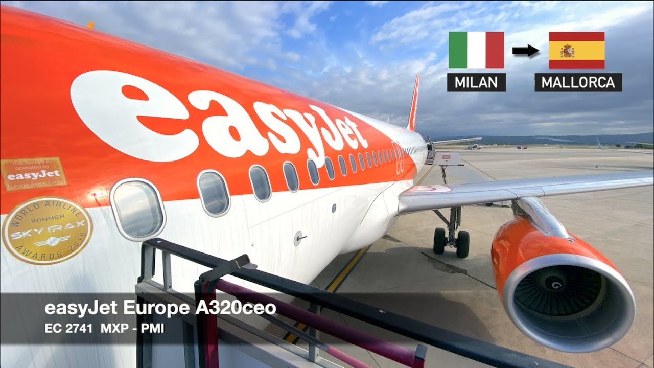 FLYING TO SPAIN DURING THE PANDEMIC! | easyJet Europe A320ceo | Milan MXP ✈ Palma de Mallorca