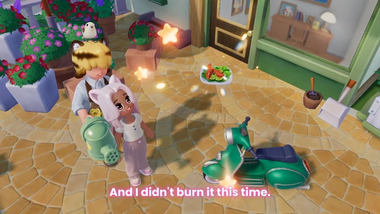 I made a salad for Blanc! Cooking for a Heartopia NPC (First closed beta test)