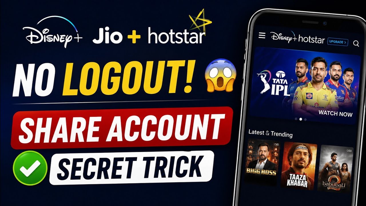 How to Share JioHotstar / Disney+ Hotstar Account with Friends (No ...