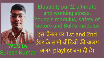 #Elasticity #part2 in #WCS #ITI for all students Workshop calculation and science