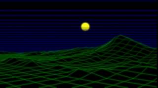 80s-Style Wireframe Landscape