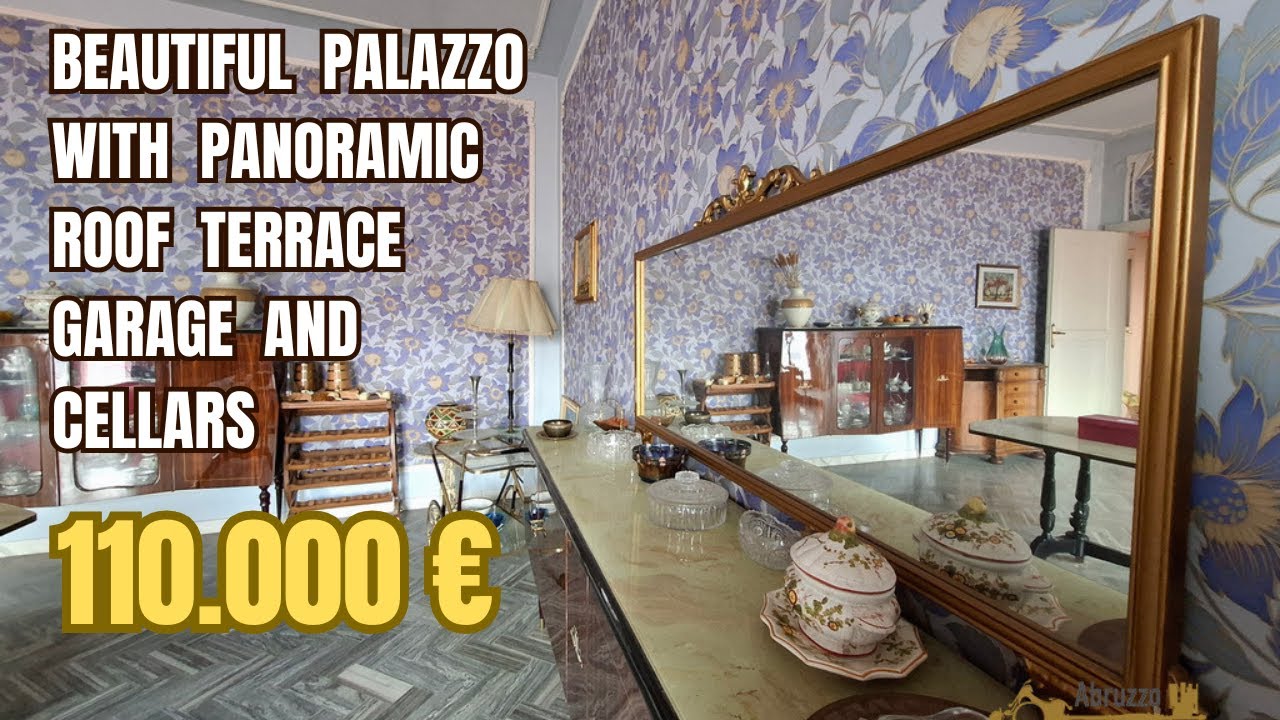 Beautiful five-bedroom palazzo, with panoramic roof terrace, garage and four cellars. Vinchiaturo