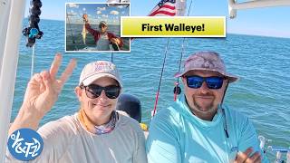 My Daughter's FIRST Walleye Ever — Then We Couldn't Stop! Dawn Limit on Lake Erie!