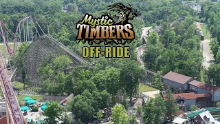 Mystic Timbers Off-Ride Footage (2020), Kings Island GCI Wooden Roller Coaster | Non-Copyright