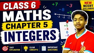 Class 6 Maths Chapter 5 Integers | Easy Explanation in Hindi