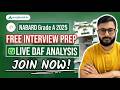 NABARD Grade A 2025 Interview: Live DAF Analysis | Strategy &amp; Questions | Anuj Jindal