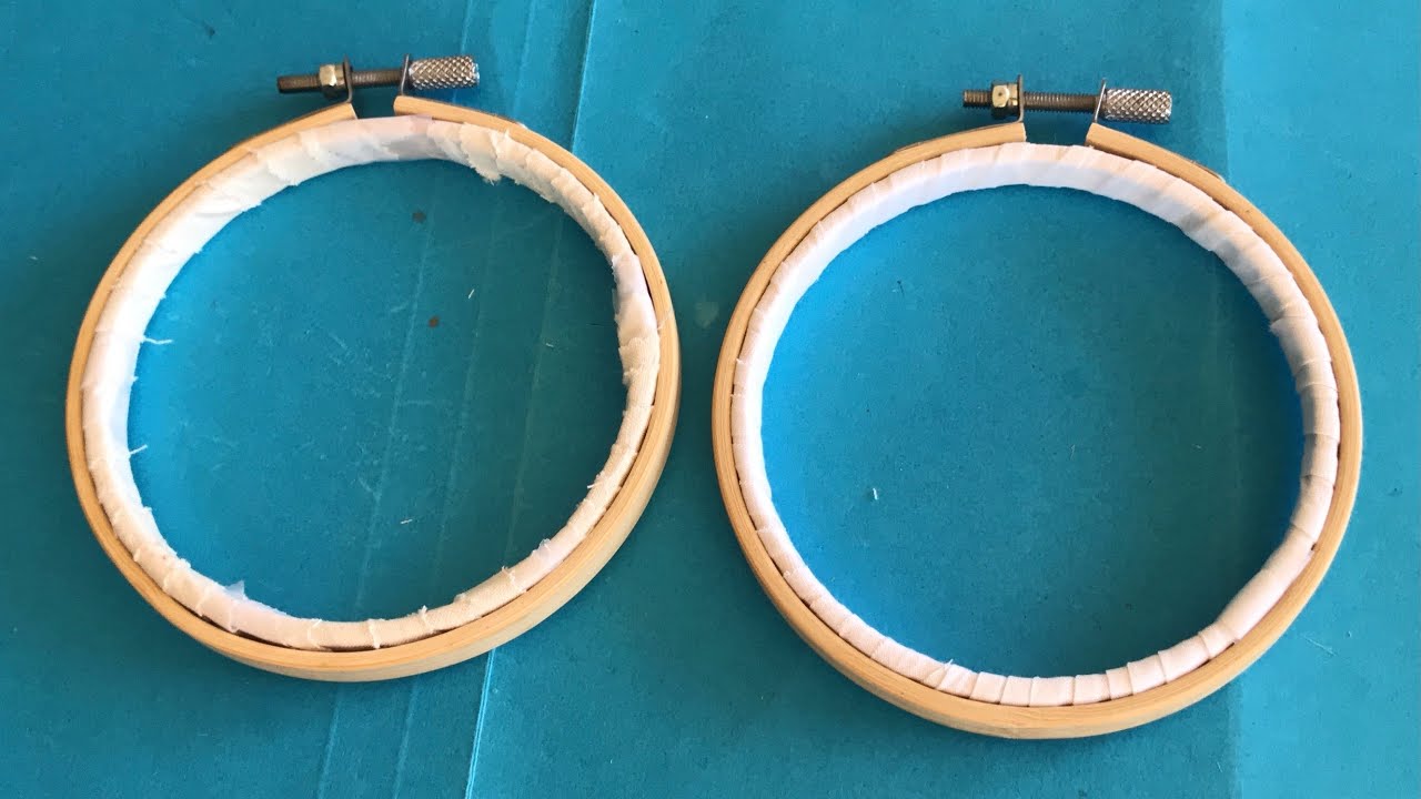 Covering Embroidery Hoop YouTube
