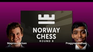 Magnus Carlsen vs Praggnanandhaa  | Norway Chess 2024 | Round 8