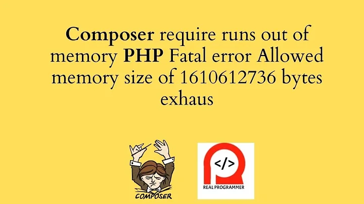 Composer require runs out of memory PHP Fatal error Allowed memory size of 1610612736 bytes exhaus