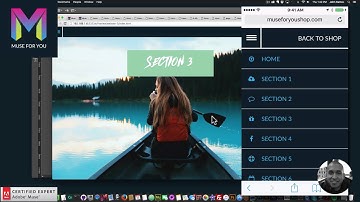 Responsive Side Menu Widget | One Page Scrolling Website | Adobe Muse CC | Muse For You