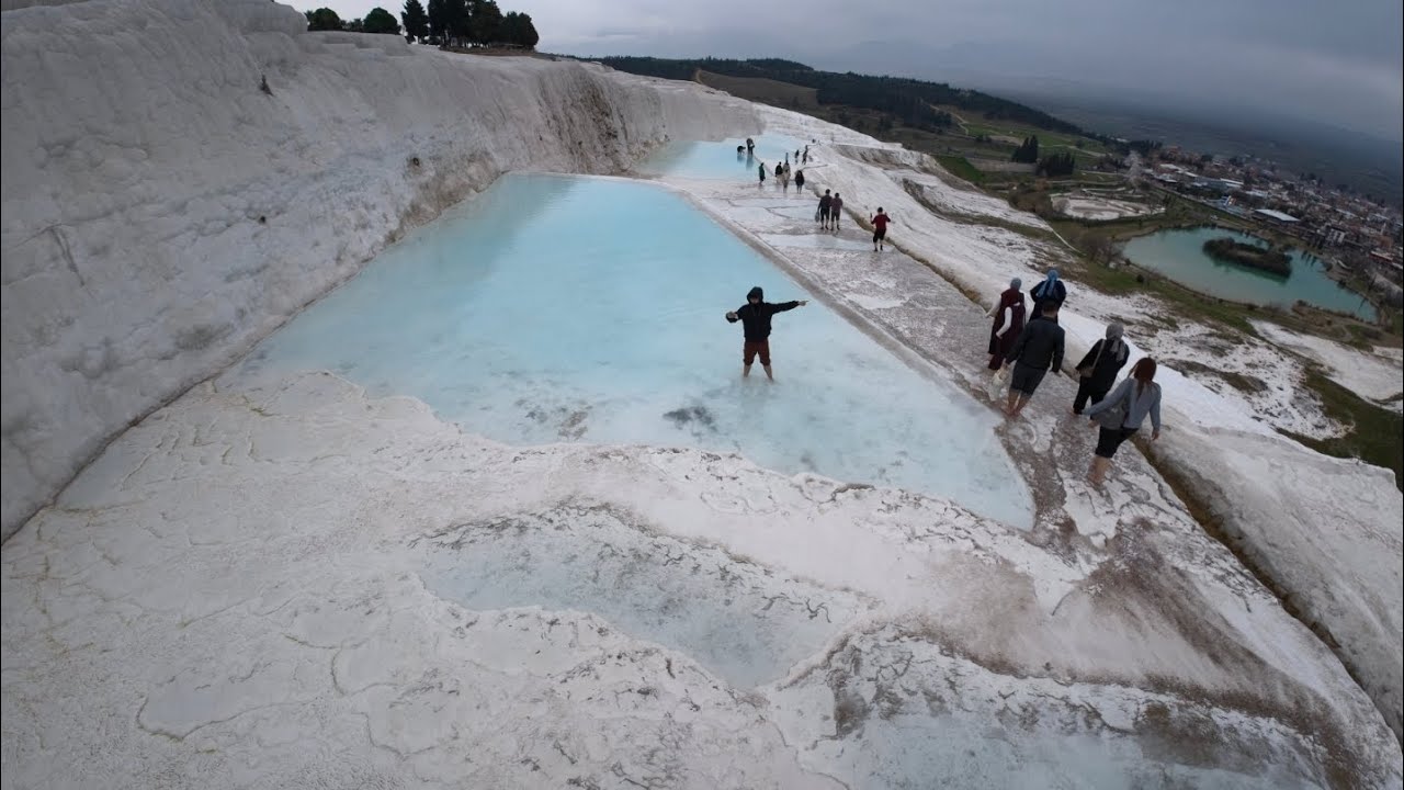 🇹🇷터키 안탈리아 파묵칼레 온천 - 계단식 절벽으로 이루어진 온천 파묵칼레 석회봉- 로마시대의 유적이 많이 남아있는 성스러운 도시 히에라폴리🇹🇷Antalya PamukCalais