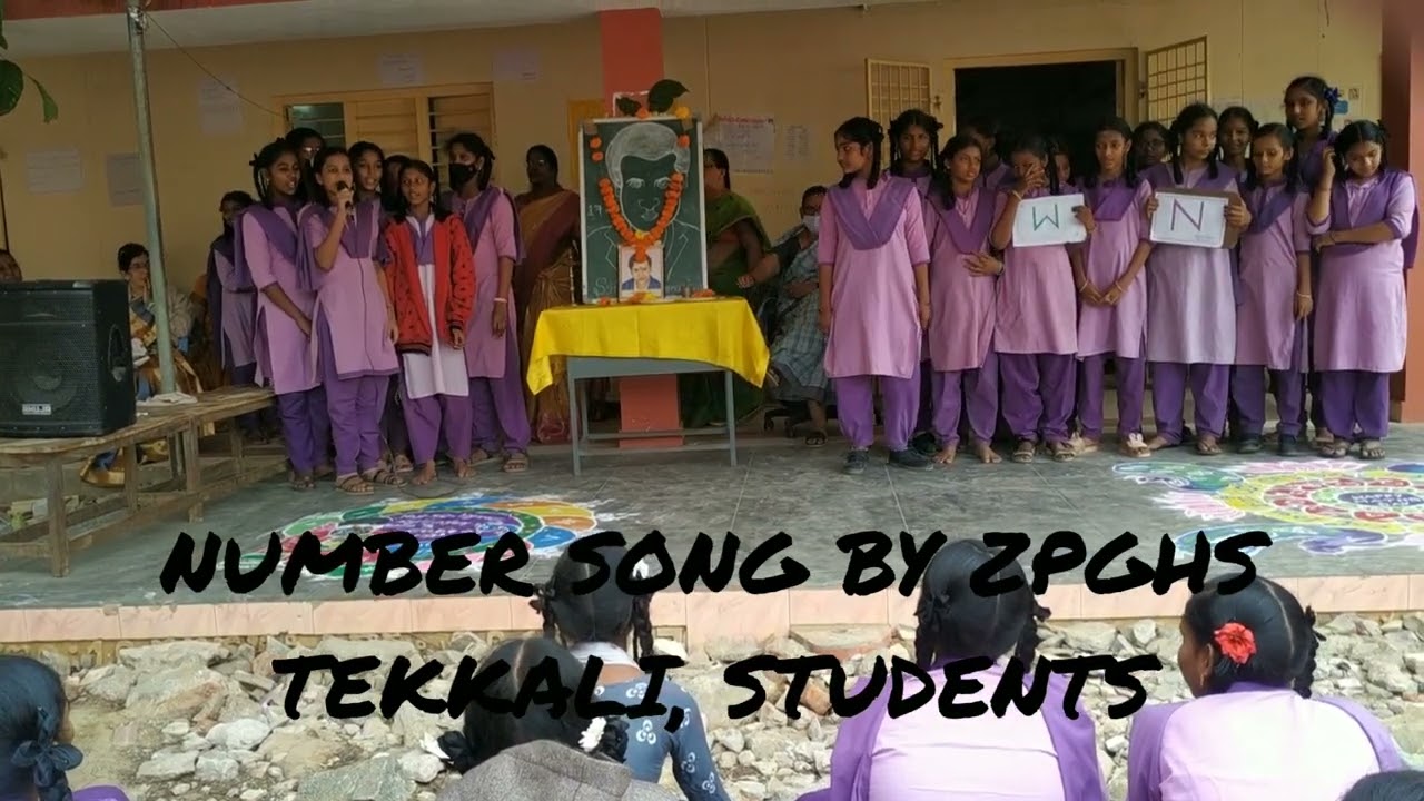 NUMBER SONG BY ZPGHS TEKKALI, STUDENTS