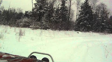 Polaris RZR in the Snow Part 3 GoPro Hero HD