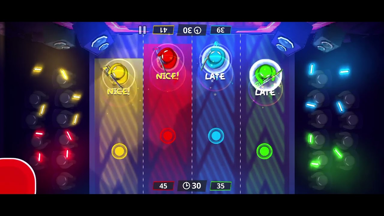 Stickman Party - 4 Player Play A Guitar For It Song