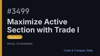Maximize Active Section with Trade I