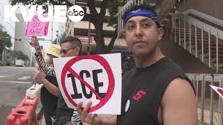 Anti-ICE protest held in Downtown Austin