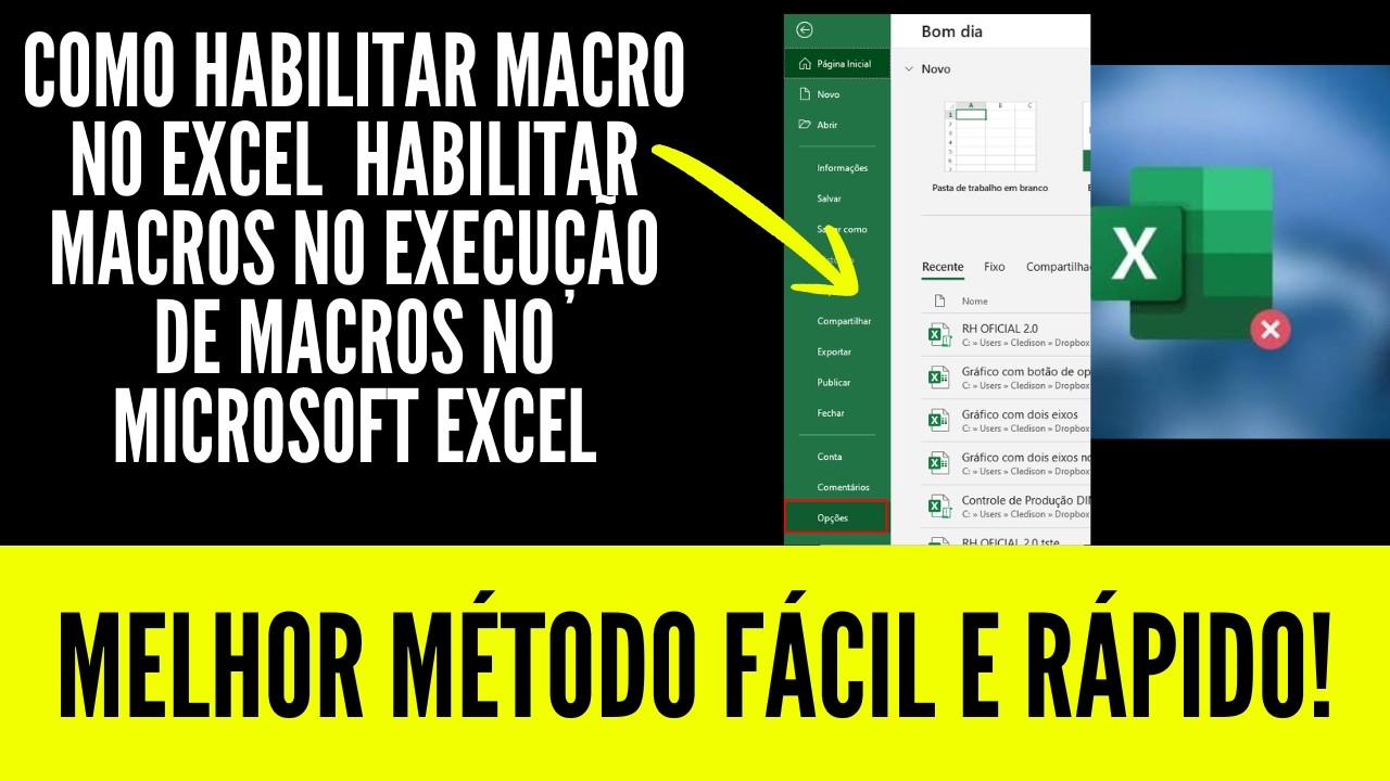 como habilitar macro no excel - habilitar macros no execução de macros ...