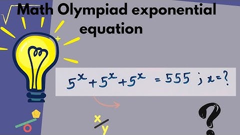 nice math Olympiad exponential equation#olympiad|mathematics