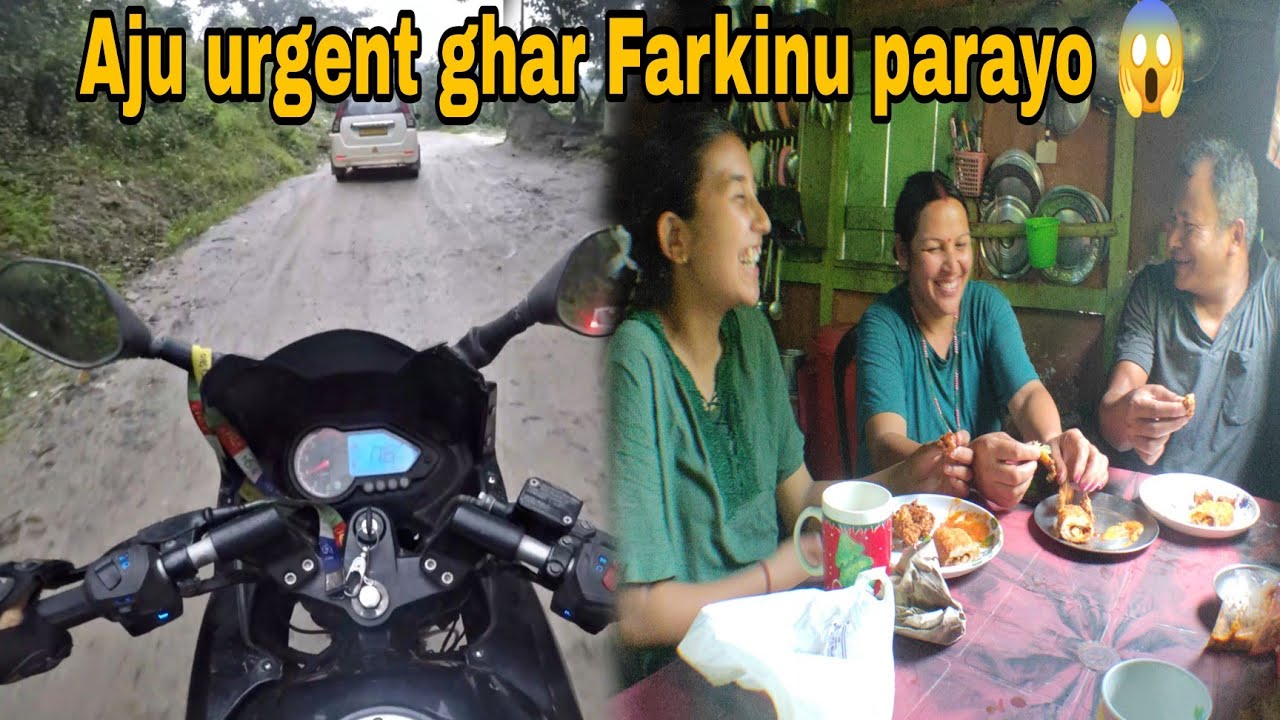 Aju urgent ghar Farkinu parayo 😭 || Rural life in Sikkim Village vlog ❣️