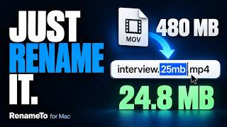 Convert & Compress Files by Renaming Them - RenameTo for Mac