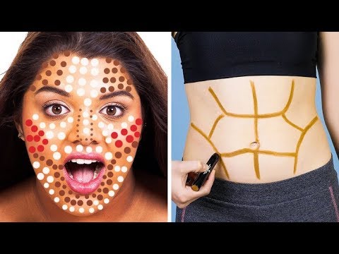 35 BIZARRE MAKEUP HACKS TO LOOK CHIC