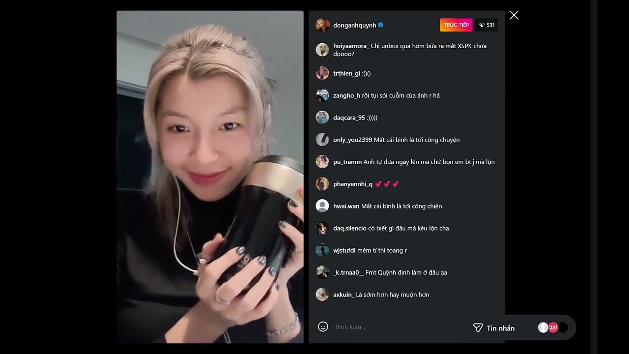 đồng ánh quỳnh livestream 27.10.2025