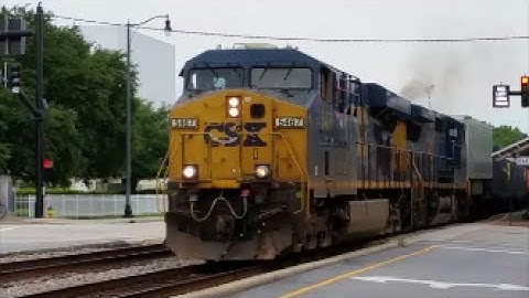 [CSXT]5467 ES40DC & 9044 GE C40-9W YN3B[HTM]Leads Long Daytime QO31-25 With 1st Gen K5HL SB Fay NC