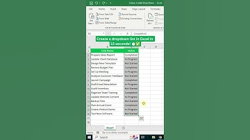 How to Create a Dropdown List in Excel in 15 Seconds! #exceltips #shorts #excelmint