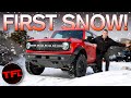 Major Pucker Moment: Watch What Happens When I Take The New Ford Bronco Snow Wheeling!