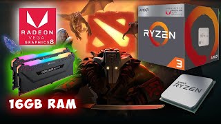 Dota 2 - Ryzen 3 2200G & 16gb Ram Game Benchmark Test