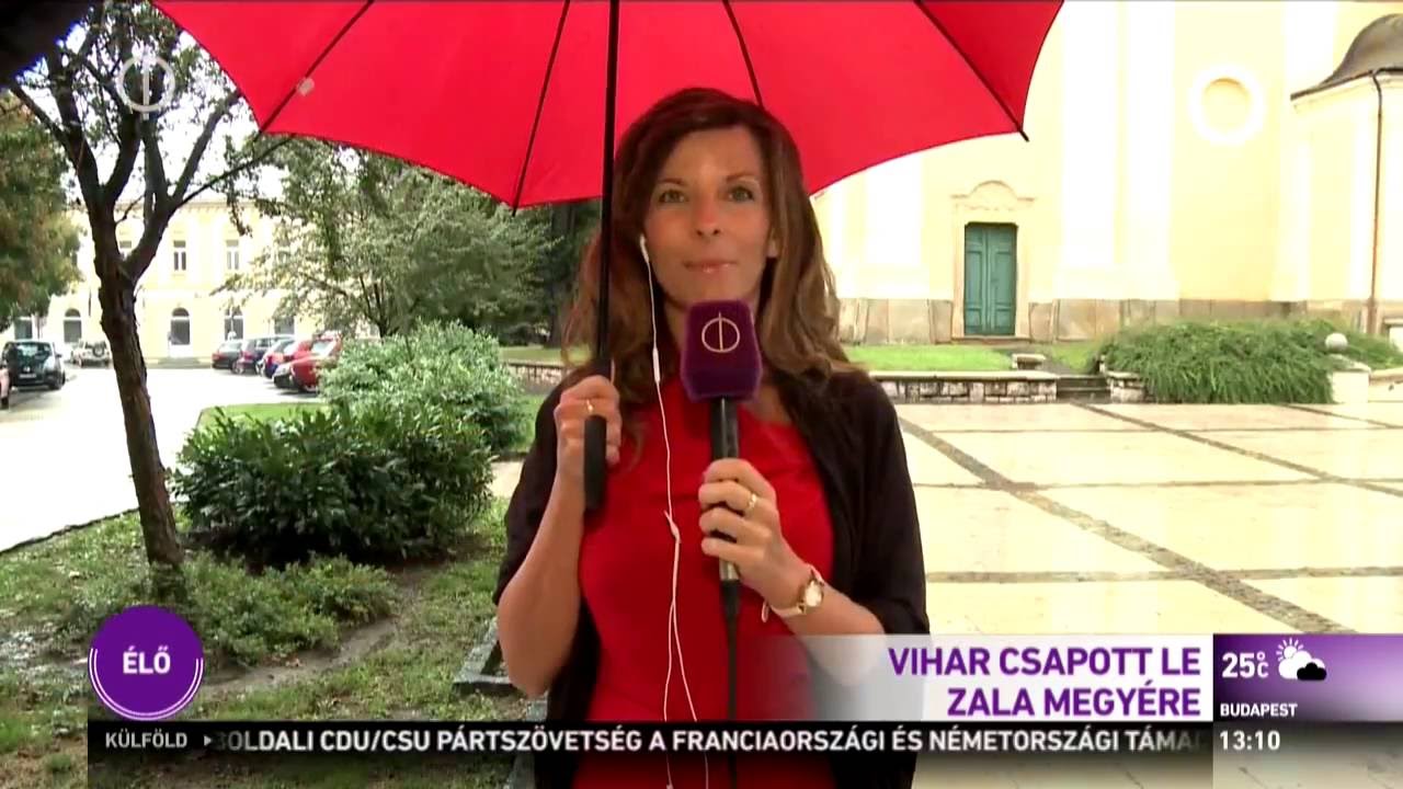 Vihar csapott le Zala megyére – M1 Híradó 2016-08-19 13:00