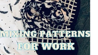 How to Mix Patterns| Black and White Edition| Styling Neutrals for Work