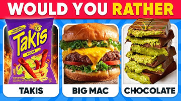Zou je liever - Ultieme Junk Food Challenge 🍔🍟🍩 Dagelijkse Quiz