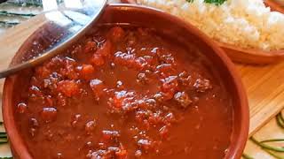 how to make Minced veal in tomato sauce طريقة تحضير  يخنة بندورة