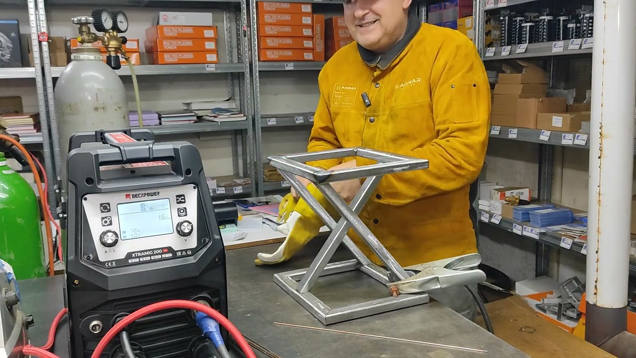 Xtramig 200 CO2 i DC lift Tig test 