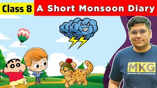 A Short Monsoon Diary | Class 8 English | Class 8 English Chapter 8