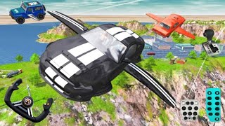 Flying Car Extreme Simulator 3d Game - Android Gameplay #4 screenshot 3