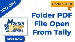 System PDF File Open From Invoice | Tally Prime 5.0 | Tally Prime Customization